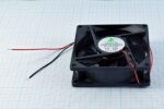 8026204844 Вентилятор 80x80x25, напряжение 12В, ток 0.16А, выводы 2L, подшипник качения, FSY80B12M Hirschmann — изображение 4