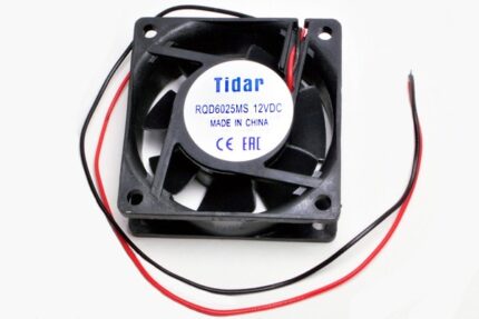 8031024587 Вентилятор, 60x60x25, напряжение 12 В, ток 0.14 А, количество выводов 2L, тип подшипника скольжения, RQD6025MS, TIDAR, Китай Hirschmann