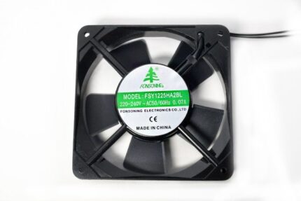 8049232279 Вентилятор 120x120x25, напряжение 220В, ток 0.07А, выводы 2L, подшипник качения, FSY1225HA2BL Hirschmann
