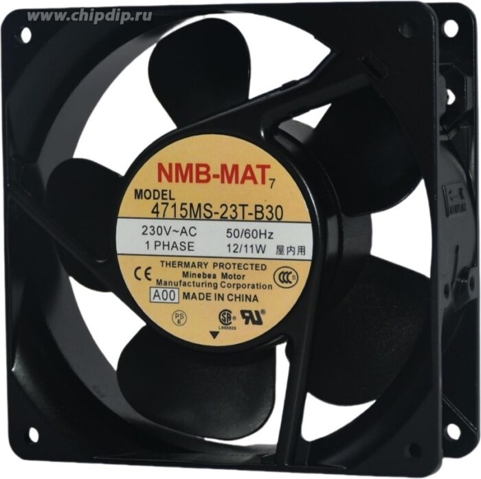 8020025871 Вентилятор NMB MAT 4715MS-23T-B30 230v 50/60Hz клемма 120x38 Hirschmann — изображение 3