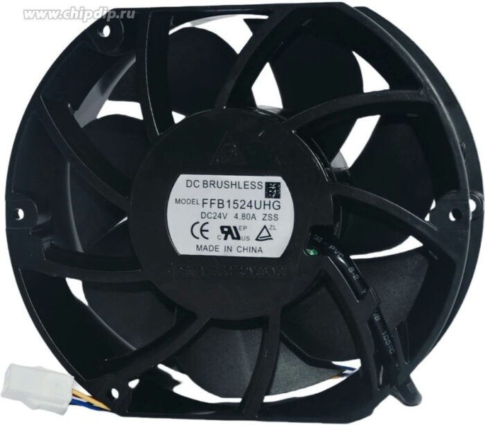 8007682672 Вентилятор Delta Electronics FFB1524UHG DC 172x150x51мм 24V 24W 4.8A 4pin Hirschmann — изображение 3