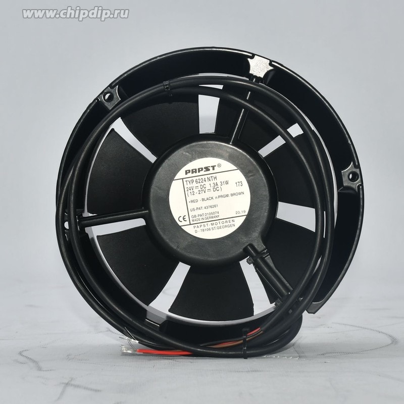doc065896055 8035566556 Вентилятор Ebmpapst 6224NTH 24V 1.3A 31W круг Hirschmann — изображение 1