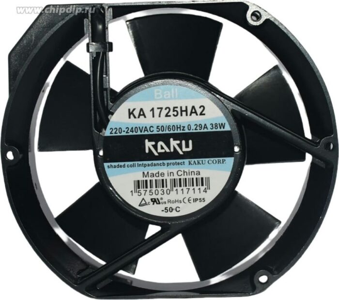 8025380690 Вентилятор KAKU KA1725HA2 220V 0.20A/0.17A 172x150x50mm Hirschmann — изображение 2