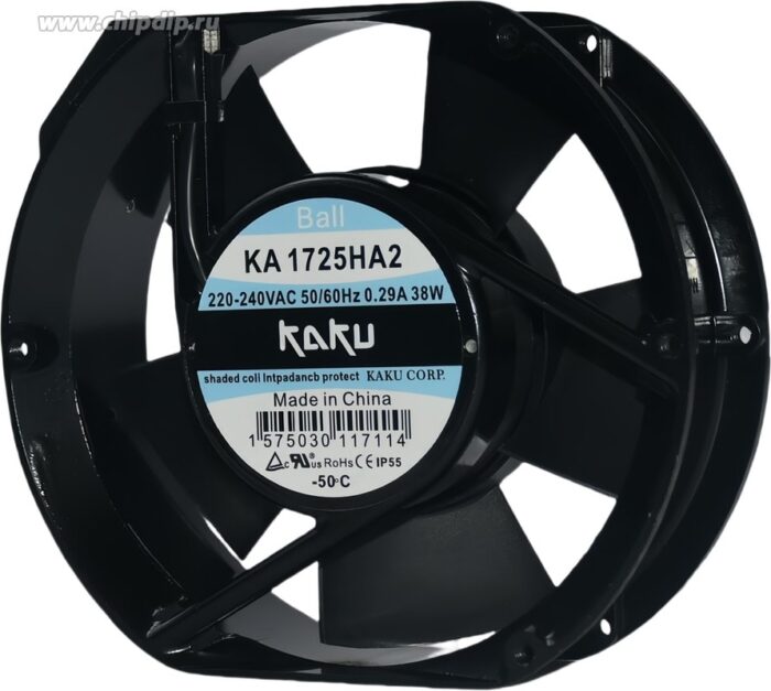 8025380690 Вентилятор KAKU KA1725HA2 220V 0.20A/0.17A 172x150x50mm Hirschmann — изображение 3