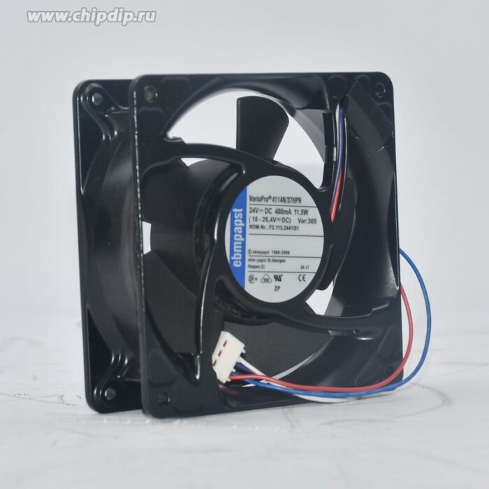 8040698305 Вентилятор Ebmpapst 4114N/37HPR 24V 480mA 11/5W 120x38 4pin Hirschmann — изображение 3