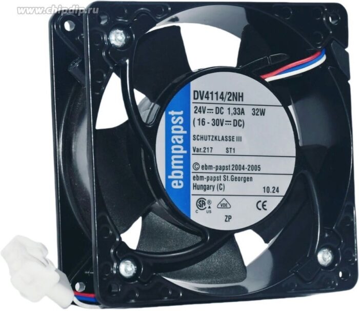 8014343323 Вентилятор Ebmpapst DV4114/2NH 24V 120X38 3pin Hirschmann — изображение 2