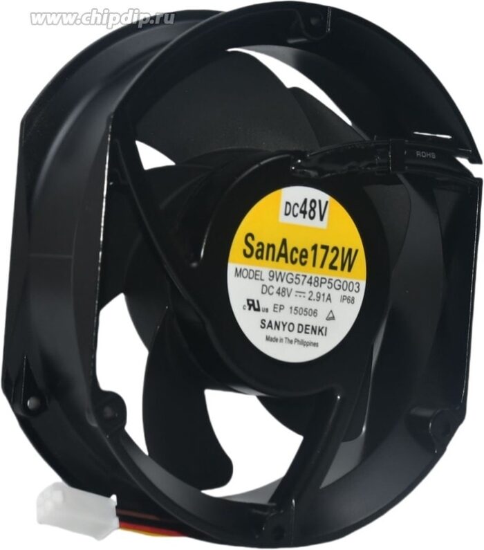 8007682114 Вентилятор Sanyo Denki San Ace 172W 9WG5748P5G003 (9WG5748P5G001 / 9SG5748P5G13 / 9GV5748P5H03 172x51мм 48В 2.91A Hirschmann — изображение 2