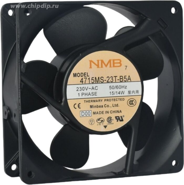 8035599486 Вентилятор NMB-MAT 4715MS-23T-B5A 120x38мм 230V 15W 0.12A OEM () Hirschmann — изображение 2
