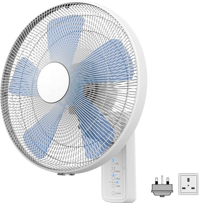 doc065918215 8049633982 Wall Fan 66.17m³/min 400mm blade diameter 3 speed 230 V with plug: Type G - British 3-pin Hirschmann — изображение 1
