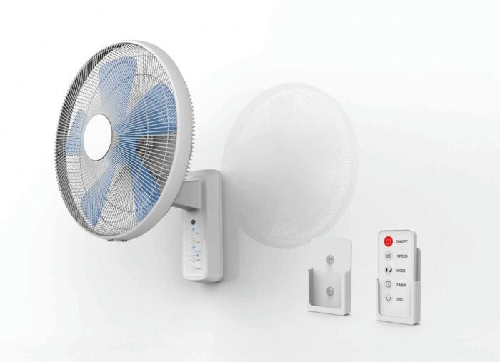 8049633982 Wall Fan 66.17m³/min 400mm blade diameter 3 speed 230 V with plug: Type G - British 3-pin Hirschmann — изображение 2
