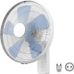 8049633983 Wall Fan 66.17m³/min 400mm blade diameter 3 speed 230 V with plug: Type C - European Plug Hirschmann