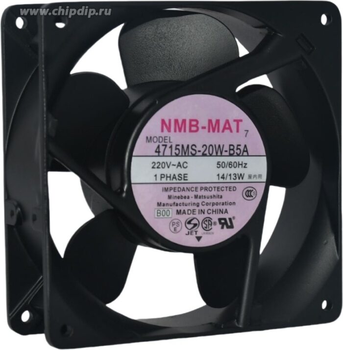 8049670613 Вентилятор NMB 4715MS-20W-B5A 220V 14/13W 120X38 2pin Hirschmann — изображение 2
