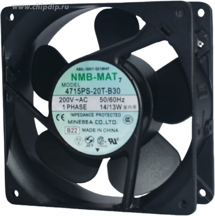 8035599204 Вентилятор NMB 4715PS-20T-B30 200V AC 14/13W клемма () Hirschmann — изображение 4