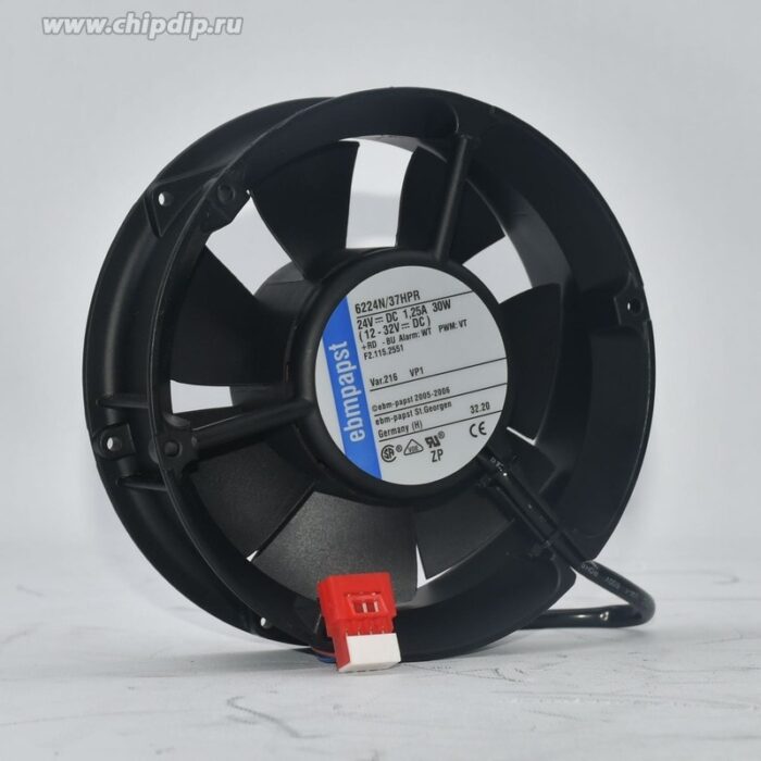 8049670622 Вентилятор Ebmpapst 6224N/37HPR 24V 1.25A 30W 172x51 Hirschmann — изображение 2