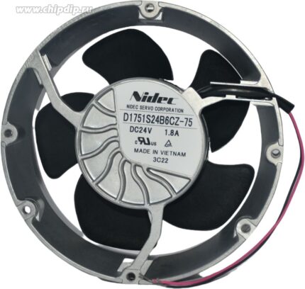 8049690062 Вентилятор Nidec Servo D1751S24B6CZ-75 24V 1.8A 172X51 2pin () Hirschmann