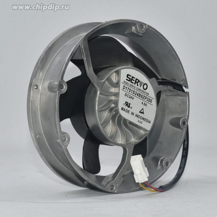 8049670615 Вентилятор Nidec Servo D1751S24B9ZP300 24V 4.6A 172x150x51 4pin Hirschmann — изображение 2