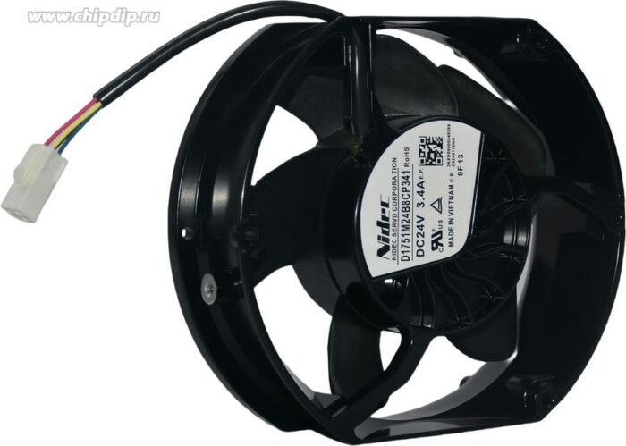 8049670611 Вентилятор Nidec Servo D1751M24B8C9341 24V 3.4A 172x150x51 4pin Hirschmann — изображение 2