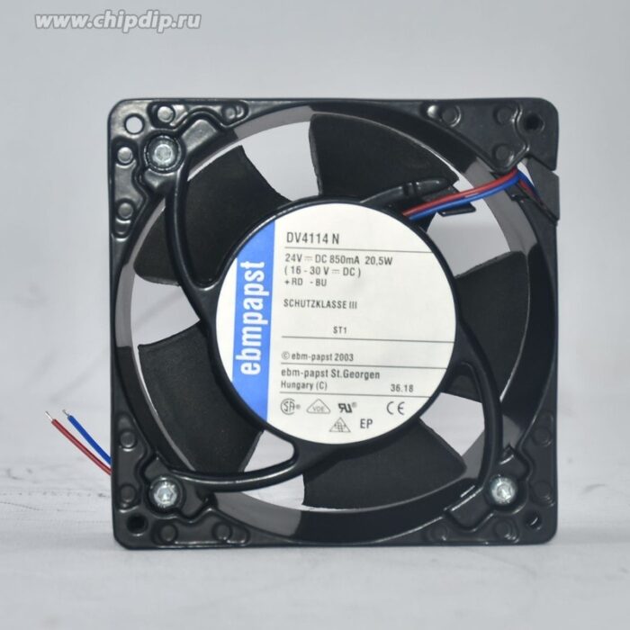 8035597241 Вентилятор Ebmpapst DV4114 N 24v 0.85A 20.5W (12-30V) 120x38 2pin () Hirschmann — изображение 7