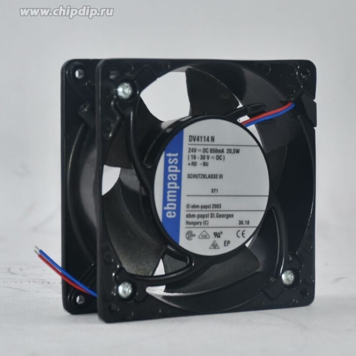 8035597241 Вентилятор Ebmpapst DV4114 N 24v 0.85A 20.5W (12-30V) 120x38 2pin () Hirschmann — изображение 8