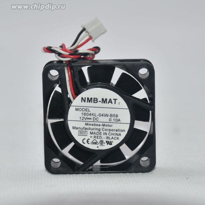 8017873465 Вентилятор NMB 1604KL-04W-B59 40x10 12V 0.073А () Hirschmann — изображение 2