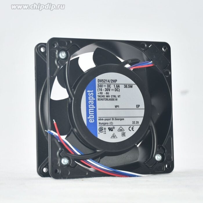 8035597180 Вентялятор Ebmpapst DV5214/2HP 24V DC 1.6A 38.5W 127x38 4pin () Hirschmann — изображение 2