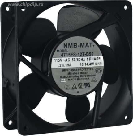 8049677952 Вентилятор NMB 4715FS-12T-B50 115V 0.21/0.19A 16/14.4W 120X38 Hirschmann