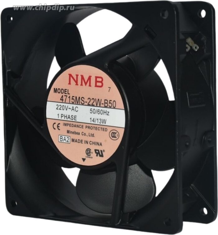 8049677927 Вентилятор NMB 4715MS-22W-B50 220V 14/13W 120x38 Hirschmann — изображение 2