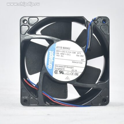 8049677916 Вентилятор Ebmpapst 4118NHHU 48V 0.25A 12W 120x38 2pin Hirschmann