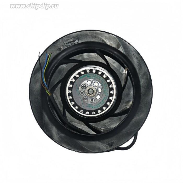 8006023941 R2E225-BE51-09, Fan Motorized Impellers 115VAC Round - 225mm Dia Ball 756.0 CFM (21.17m³/min) 4 Wire Leads Hirschmann — изображение 3