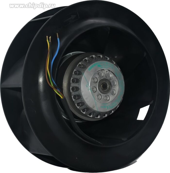 8006023941 R2E225-BE51-09, Fan Motorized Impellers 115VAC Round - 225mm Dia Ball 756.0 CFM (21.17m³/min) 4 Wire Leads Hirschmann — изображение 4