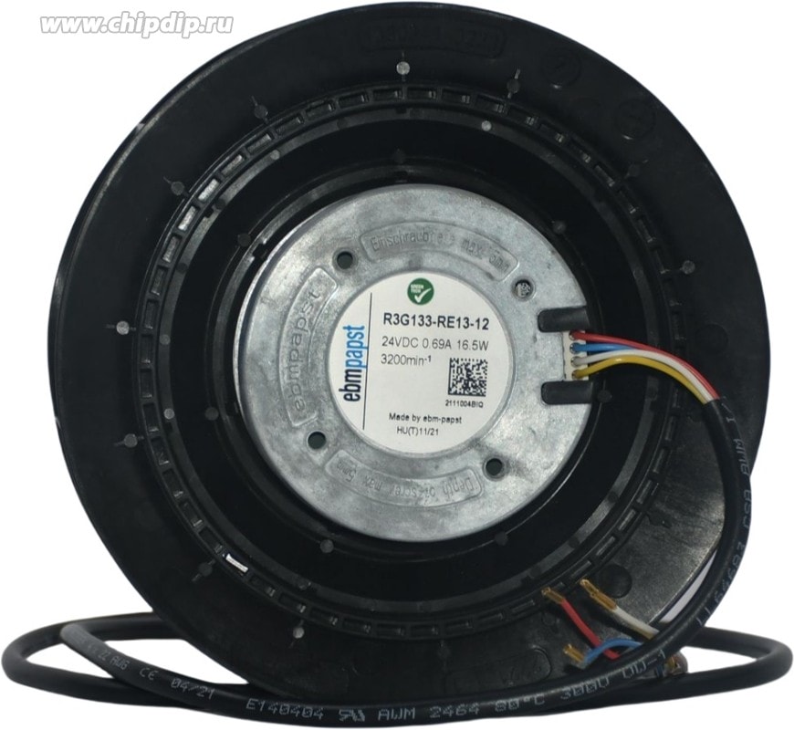 doc066147027 8049705505 Вентилятор Ebmpapst R3G133-RE13-12 24V 0.69A 16.5W 4pin Hirschmann — изображение 1