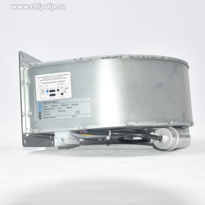 doc066148323 8049770479 Вентилятор Ebmpapst G2E140-PI28-14 230V 0.78/0.97A 180/225W Hirschmann — изображение 1
