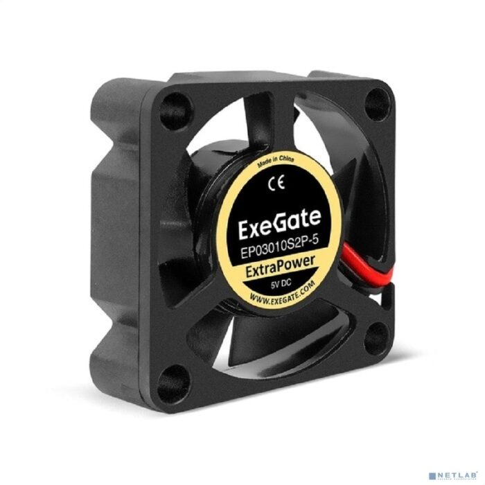 9001337698 EP03010S2P-5, Вентилятор 5В DC ExeGate ExtraPower, 30x30x10 мм, Sleeve bearing, 2pin, 12000RPM, 33dBA Hirschmann — изображение 3