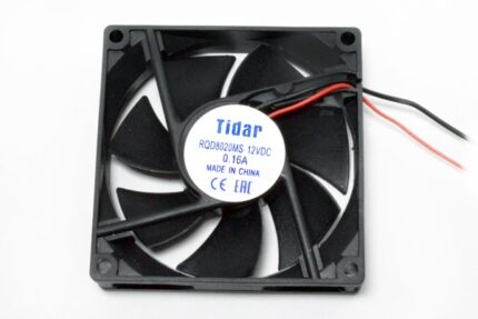 8050056160 Вентилятор 80x80x20, напряжение 12 В, ток 0.16А, 2L, подшипник скольжения, RQD8020MS Hirschmann