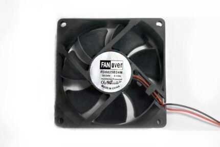 8050056168 Вентилятор 80x80x25, напряжение 24 В, ток 0.08 А, 2L, подшипник качения, FD8025B24M Hirschmann