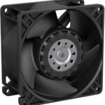 8046487833 8315100323,DC Axial Fan, 12 V, Square, 80 mm, 38.15 mm, Ball Bearing, 80 CFM Hirschmann