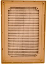 8010933112 Решетка вентиляционная вытяжная 200x300 с рамкой материал АВS- пластик 2030ВРбеж Hirschmann — изображение 2