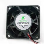 8009976835 Вентилятор 60x60x25, напряжение 12В, ток 0.25А, выводы 2L, подшипник скольжения, FSY60S12H Hirschmann