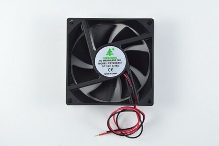 8009977017 Вентилятор 80x80x25, напряжение 24В, ток 0.16А, выводы 2L, подшипник скольжения, FSY80S24H Hirschmann