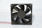 8009976881 Вентилятор 80x80x25, напряжение 12В, ток 0.30А, выводы 2L, подшипник скольжения, FSY80S12H Hirschmann — изображение 3