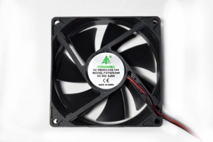 8009976656 Вентилятор 92x92x25, напряжение 24В, ток 0.20А, выводы 2L, подшипник скольжения, FSY92S24H Hirschmann