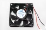 8009976685 Вентилятор 80x80x25, напряжение 12В, ток 0.18А, выводы 2L, подшипник скольжения, RQD8025HS Hirschmann