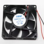 8009976685 Вентилятор 80x80x25, напряжение 12В, ток 0.18А, выводы 2L, подшипник скольжения, RQD8025HS Hirschmann