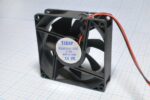8009976685 Вентилятор 80x80x25, напряжение 12В, ток 0.18А, выводы 2L, подшипник скольжения, RQD8025HS Hirschmann — изображение 3