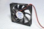 8050387462 Вентилятор 80x80x15, напряжение 24 В, ток 0.10 А, 2L, подшипник скольжения, RQD8015MS Hirschmann — изображение 2