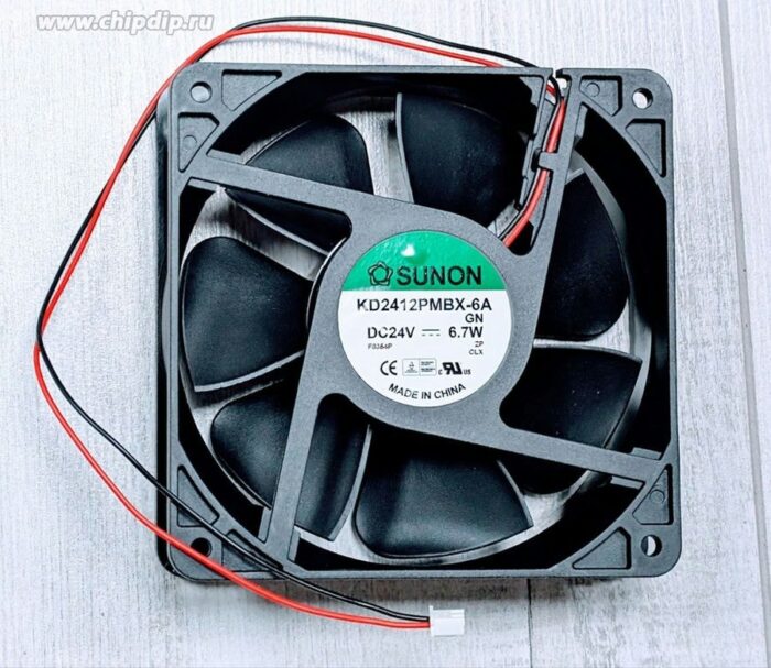 8049385203 Вентилятор Sunon KD2412PMBX-6A 24V 6.7W 120x38 2pin () Hirschmann — изображение 8