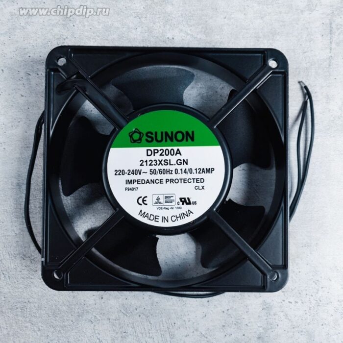 9000783973 DP200A2123XSL.GN, Вентилятор 220В AC, 2700об./мин., 120х120х38мм, 44дБ, подшипник скольжения Hirschmann — изображение 7