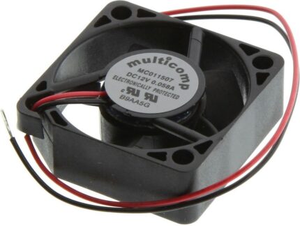 8002418381 MC011507,DC Axial Fan, 12 V, Square, 30 mm, 10 mm, Vapo Bearing, 4.6 CFM Hirschmann