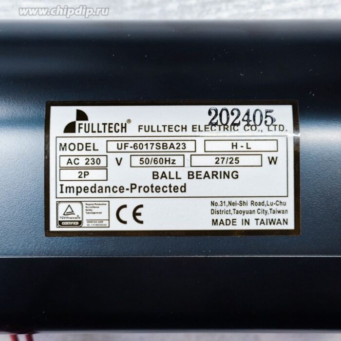 8049571491 Вентилятор FULLTECH UF-6017SBA23 AC 230V 27/25W 2pin () Hirschmann — изображение 2