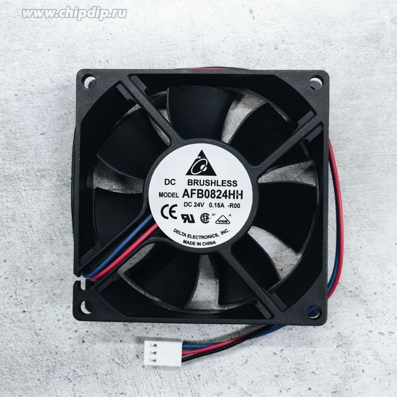 doc066708996 8050461729 Вентилятор Delta Electronics AFB0824HH 24V DC 0.15A 80X25 3pin Hirschmann — изображение 1